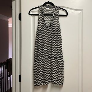Swim cover up, chevron, sheer